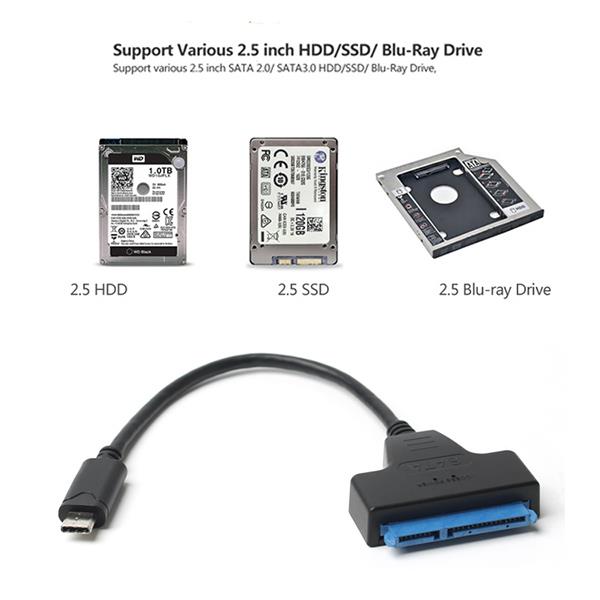 USB-C to SATA III 2.5 HDD Adapter USB-C to SATA III 2.5 HDD Adapter
