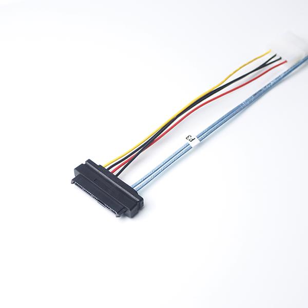 Mini SAS SFF-8644 to 4x SFF-8482 with 4 pin power Cable