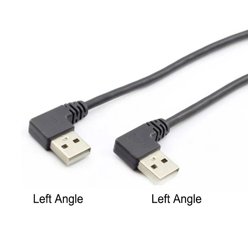 Linker Winkel USB2.0 Ein Stecker zu einem Stecker Linker Winkel Ellbogenkabel